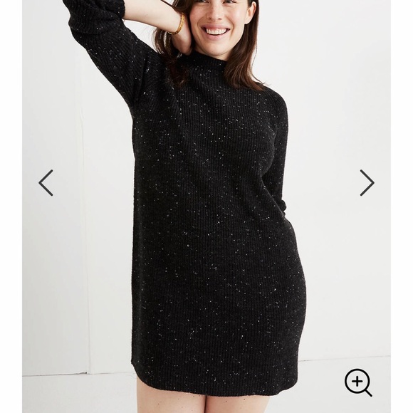 madewell mockneck sweater dress